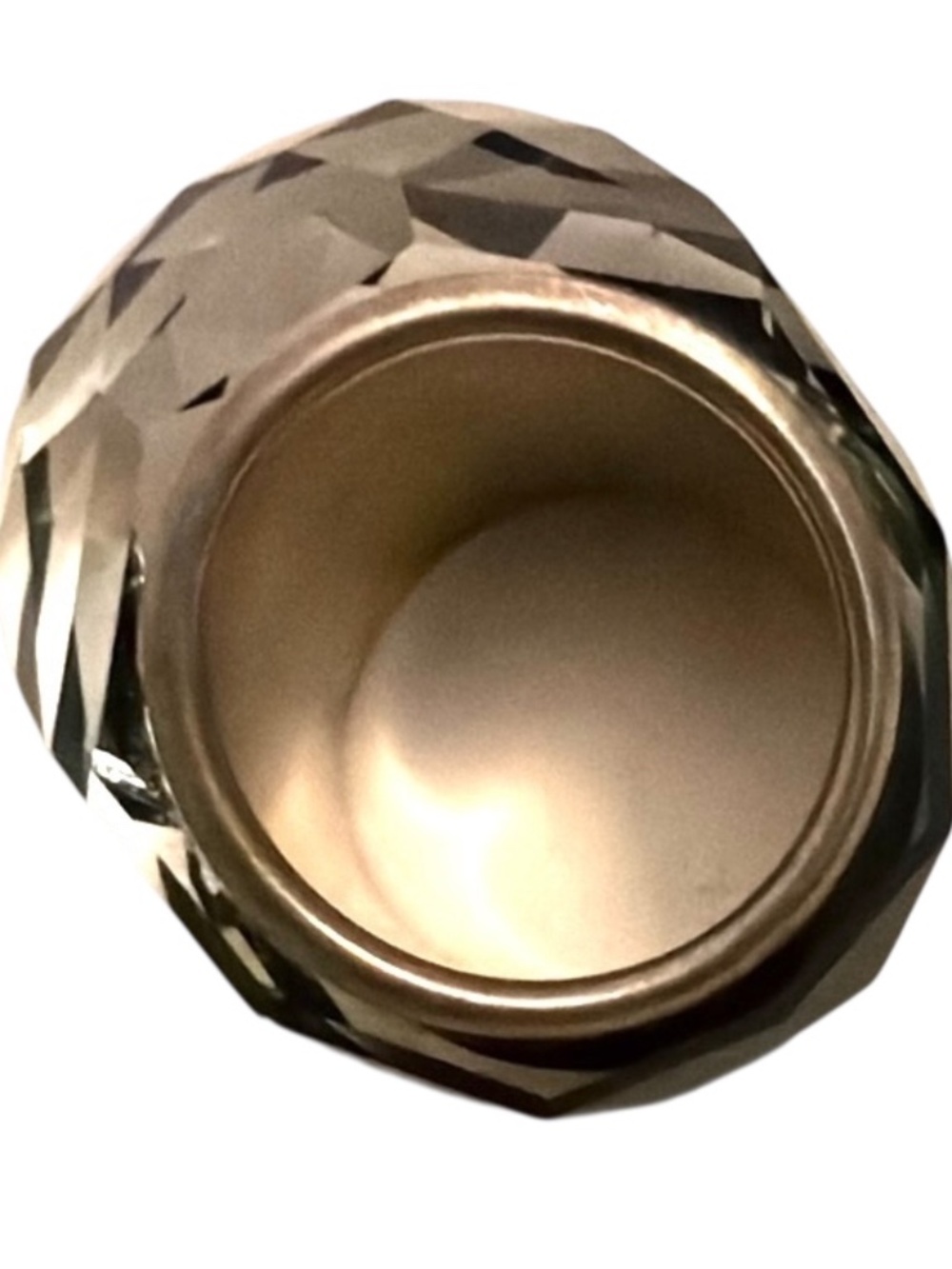 Swarovski "Nirvana" RING, dark GREY, gold-tone finish, Sz 52/5.5, Add/Collect!